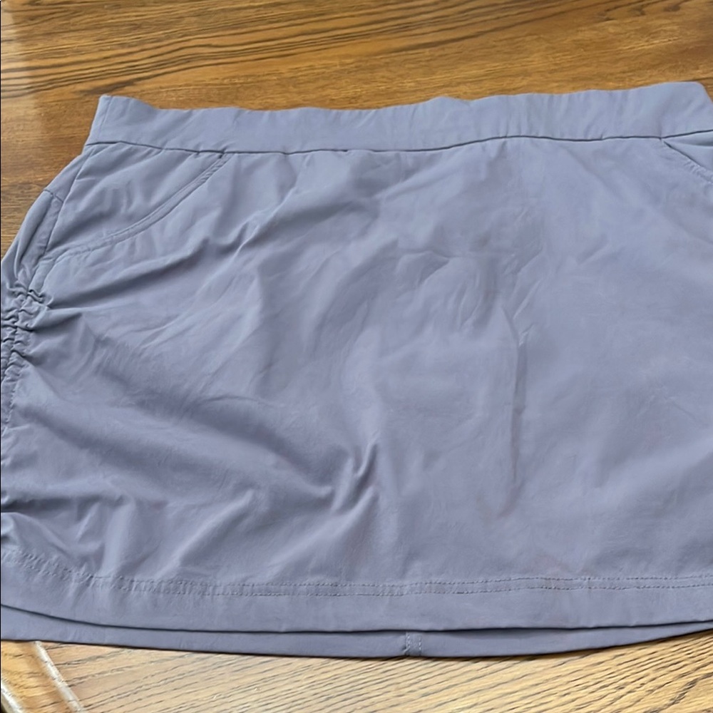 Columbia Gray Ruched Mini Skort for Casual Wear